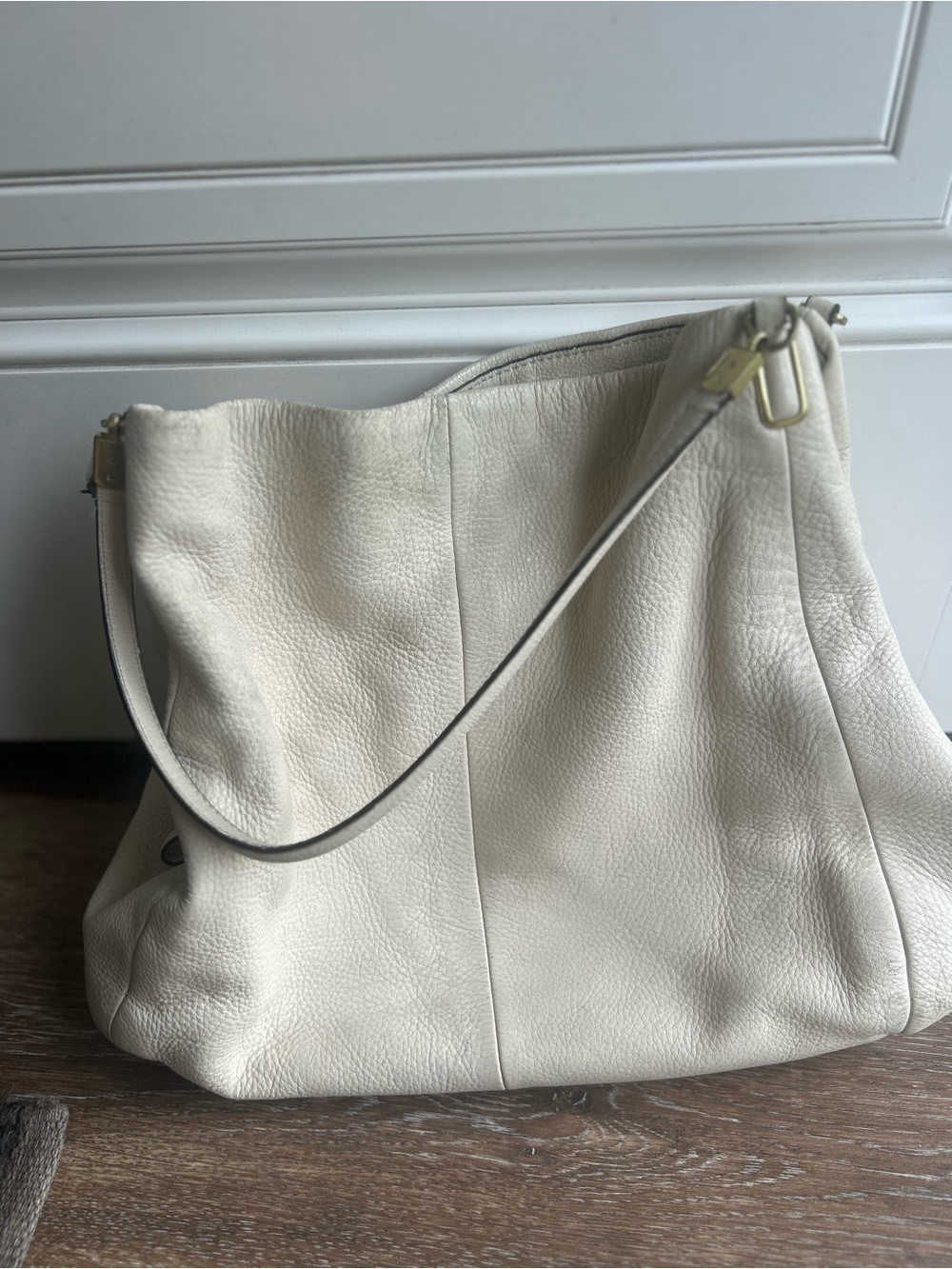 Coach Cream Pebbled Leather Hobo bag - Picture 2 of 13